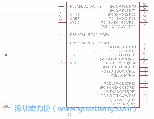 排針的用途是連接微控制器的輸出和輸入，它提供了一個平臺給焊線和針腳。