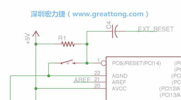 很多PCB設計者的設計不符合人體工學，他們使用很小的按鈕、不方便的元件配置和難以解讀的標簽，千萬不要變成這樣！這次我們的設計有一個大小合適的重置按鈕（reset button）和可以清楚辨認是否已經接上電源的LED指示燈。