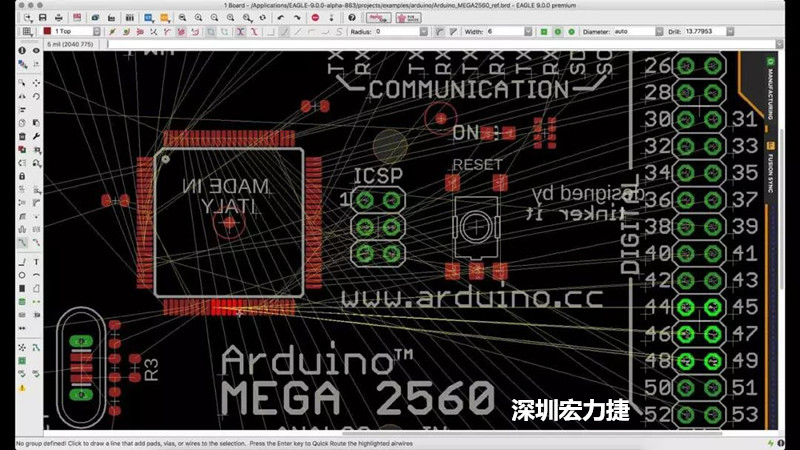 CadSoft EAGLE是一款專業的印刷電路板(PCB)設計軟件，低成本、便于使用、功能強大。