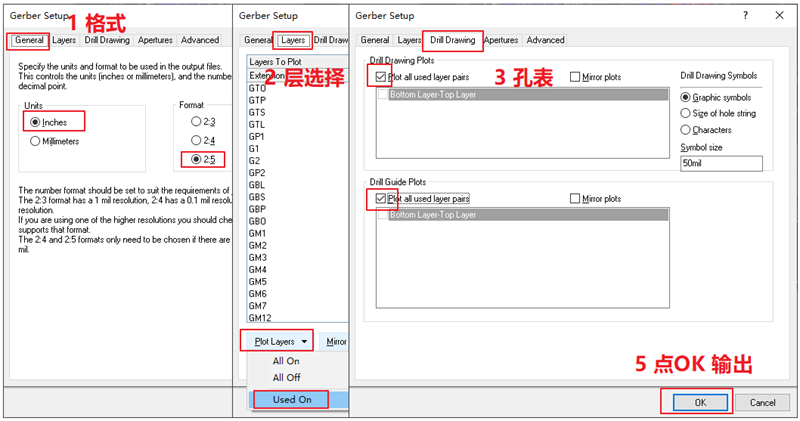 輸出Gerber部分，File下選擇 Gerber Files